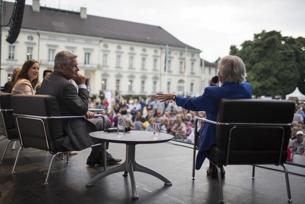 Bundespräsident Joachim Gauck während des Bellevue Forums zum Thema Demokratie braucht Deine Stimme! 